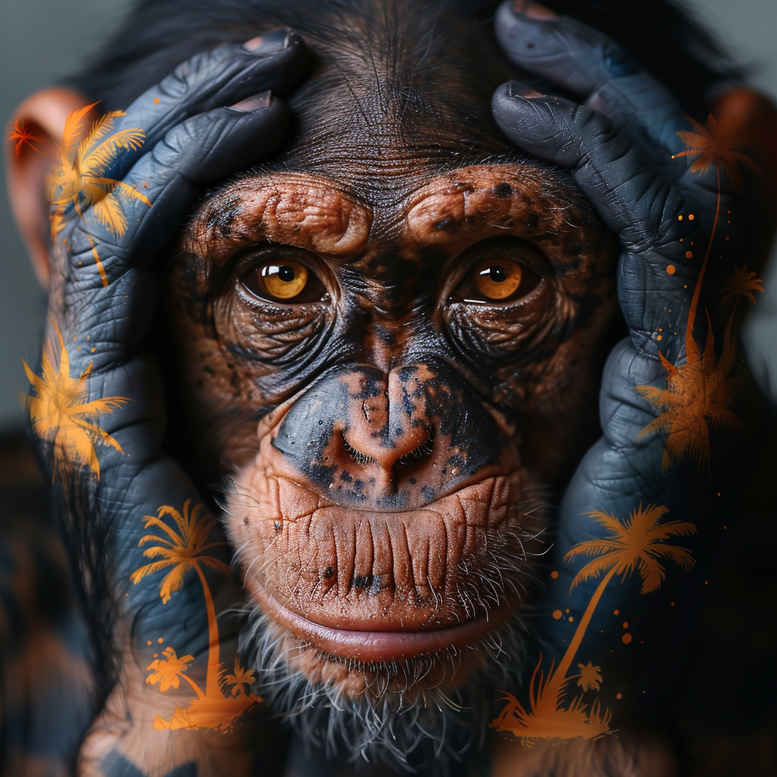 monkey-fine-line-tattoo-realism-optical-illusion-for-upper-arm – tattoo design ideas free ai generated – Gallery: monkeys-inkby-ai