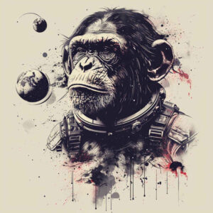 monkey-abstract-tattoo-surrealism-hallucinatory-for-outer-arm – tattoo design ideas free ai generated – Gallery: monkeys-inkby-ai