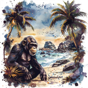 monkey-detailed-tattoo-surrealism-morphic-for-palm – tattoo design ideas free ai generated – Gallery: monkeys-inkby-ai