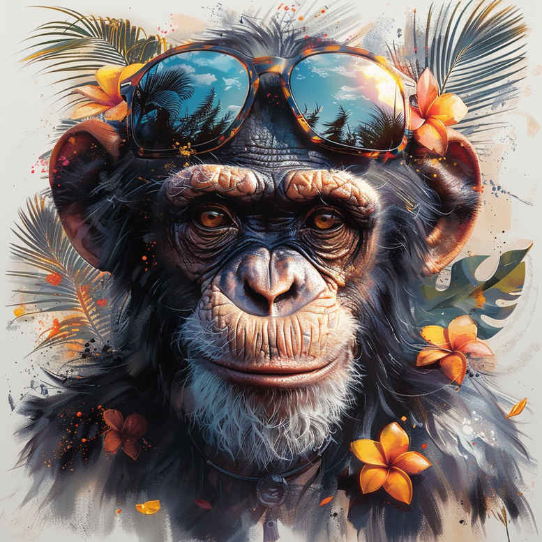 monkey-animal-tattoo-realism-deep-shadows-for-lower-leg – tattoo design ideas free ai generated – Gallery: monkeys-inkby-ai