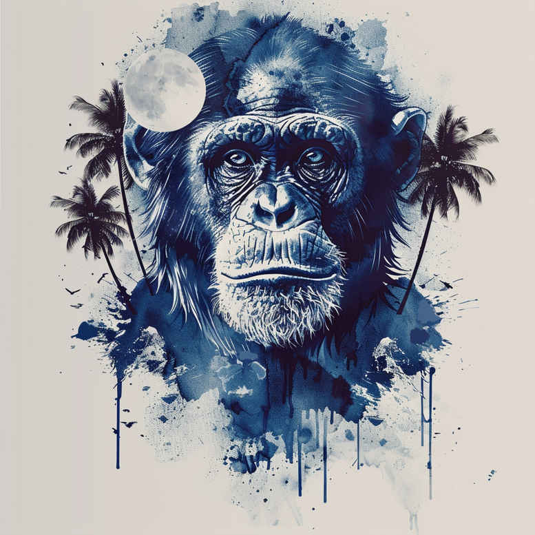 realistic-monkey-tattoo-realism-subtle-gradients-for-toe – tattoo design ideas free ai generated – Gallery: monkeys-inkby-ai