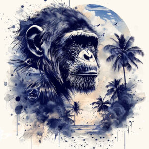 monkey-tattoo-neotraditional-clean-fill-for-abdomen – tattoo design ideas free ai generated – Gallery: monkeys-inkby-ai