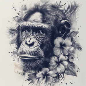 monkey-symbol-tattoo-neotraditional-layered-fill-for-wrist – tattoo design ideas free ai generated – Gallery: monkeys-inkby-ai