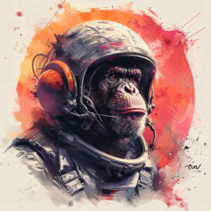 monkey-dot-tattoo-surrealism-shadow-play-for-chest – tattoo design ideas free ai generated – Gallery: monkeys-inkby-ai