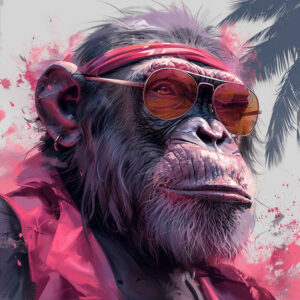 monkey-mysterious-tattoo-surrealism-unreal-for-back-of-neck – tattoo design ideas free ai generated – Gallery: monkeys-inkby-ai