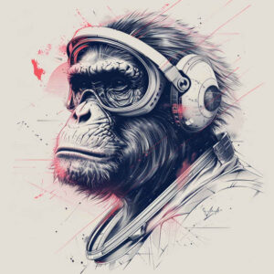 for-women-neotraditional-artful-color-for-back-of-neck – tattoo design ideas free ai generated – Gallery: monkeys-inkby-ai