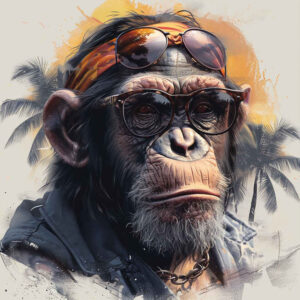 monkeys tattoo design ideas Surrealism abstract clever for back