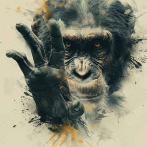 monkeys tattoo design ideas Realism depth realism naturalistic for lower leg