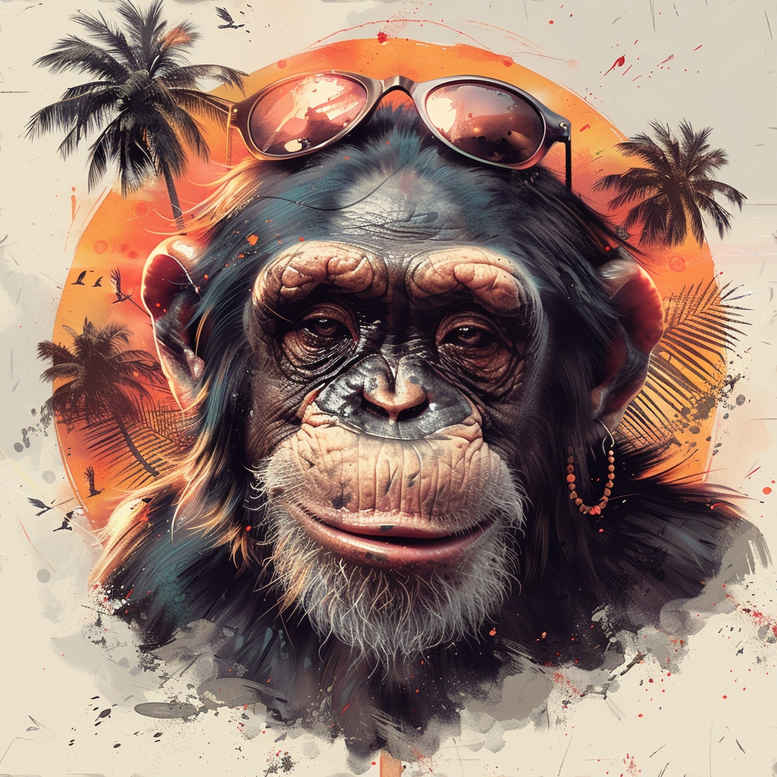 monkeys tattoo design ideas defined outlines sharp contours symbol of strength
