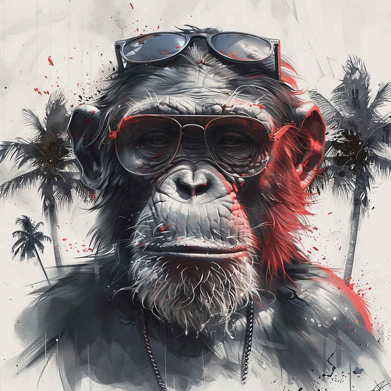 monkeys tattoo design ideas Realism realistic lighting sharp eyes for upper back