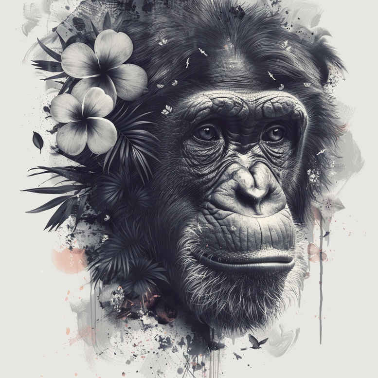 monkeys tattoo design ideas Surrealism blurred boundaries social shows determination