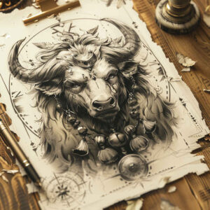 monster-and-evil – tattoo design ideas free ai generated – mutant – for-lower-leg – Gallery: monsters-greece-inkby-ai