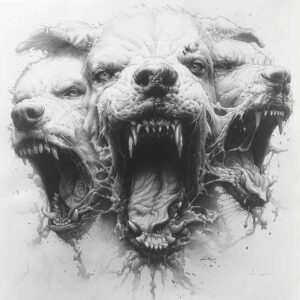 monster-and-fire – tattoo design ideas free ai generated – bleeding – for-palm – Gallery: monsters-greece-inkby-ai