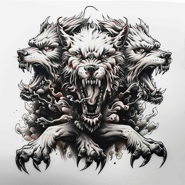 monster-in-art – tattoo design ideas free ai generated – spectral – for-collarbone – Gallery: monsters-greece-inkby-ai