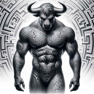 monster-with-claws – tattoo design ideas free ai generated – demonic – for-neck – Gallery: monsters-greece-inkby-ai