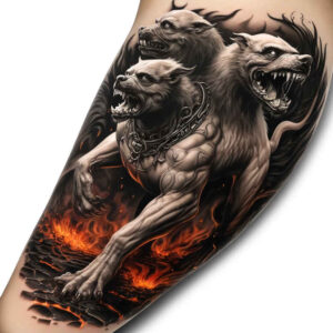 monster-with-eyes – tattoo design ideas free ai generated – deformed – for-upper-shoulder – Gallery: monsters-greece-inkby-ai