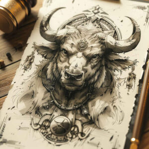 monster-with-power – tattoo design ideas free ai generated – sombre – for-palm – Gallery: monsters-greece-inkby-ai