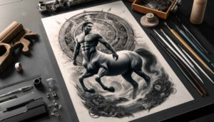 mythological-monsters – tattoo design ideas free ai generated – gothic – for-upper-shoulder – Gallery: monsters-greece-inkby-ai