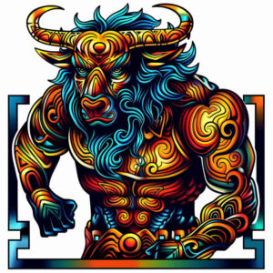 monsters-greece tattoo design ideas Neotraditional balanced tones agony embodying endurance