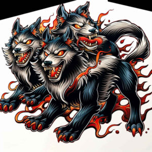 monsters-greece tattoo design ideas Realism precise gradient cobweb stands for perseverance
