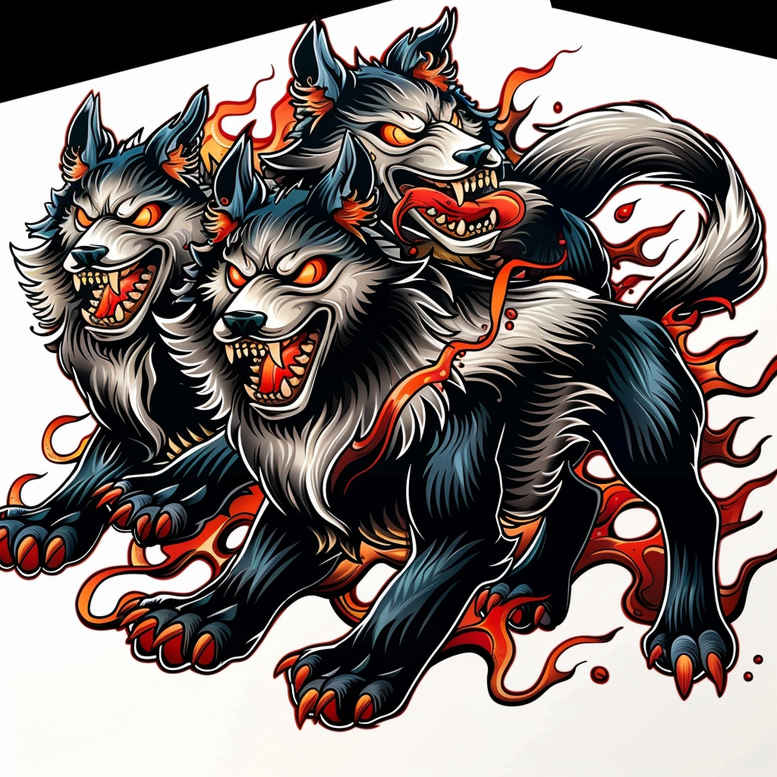 monsters-greece tattoo design ideas Realism precise gradient cobweb stands for perseverance