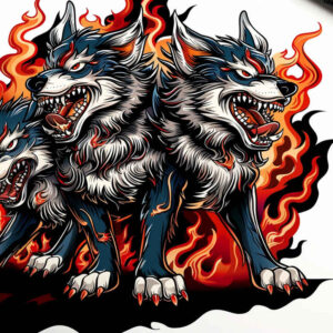 monsters-greece tattoo design ideas elaborate desolate stands for strength