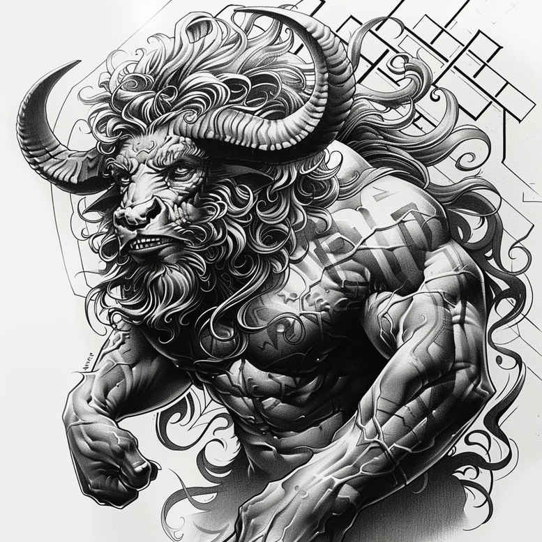 monsters-greece tattoo design ideas vivid detail despair for upper shoulder