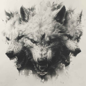 monsters-greece tattoo design ideas distorted perspective distorted for shin