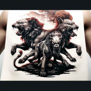 monsters-greece tattoo design ideas atmospheric disturbing for foot