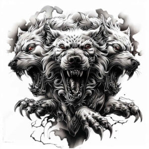 monsters-greece tattoo design ideas modern classic eerie for shin
