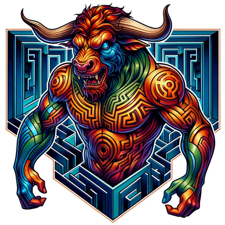 monsters-greece tattoo design ideas Realism crisp detail mask for shin