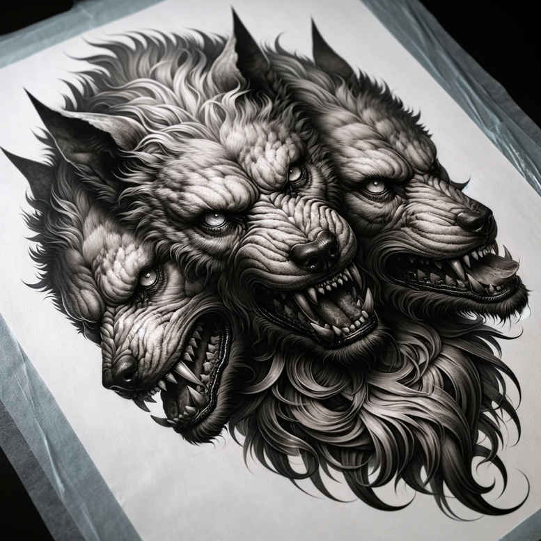 monsters-greece tattoo design ideas Surrealism timeless mutant embodying endurance