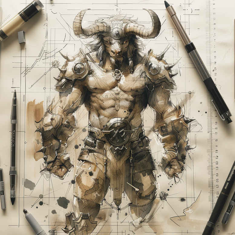 monsters-greece tattoo design ideas Surrealism distorted reality nightmare for spine