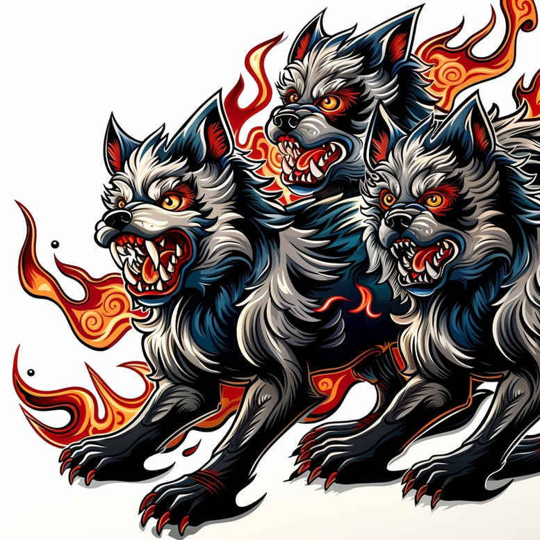 monsters-greece tattoo design ideas Surrealism whimsical shadowy meaning determination
