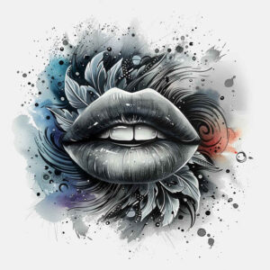 detailed-lips-tattoo – tattoo design ideas free ai generated – realism-shadow-realism – for-hip – Gallery: mouths-lips-inkby-ai