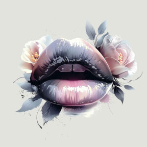 feminine-lips-tattoo – tattoo design ideas free ai generated – realism-high-resolution-tattoo – for-knee – Gallery: mouths-lips-inkby-ai