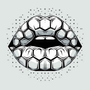 lips-abstract-tattoo – tattoo design ideas free ai generated – neotraditional-intricate-shading – for-biceps – Gallery: mouths-lips-inkby-ai