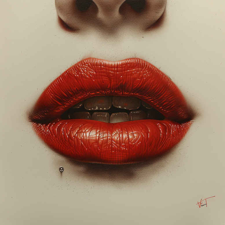 lips-delicate-tattoo-for-men – tattoo design ideas free ai generated – surrealism-bizarre – for-wrist – Gallery: mouths-lips-inkby-ai