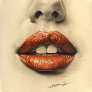 lips-elegant-tattoo – tattoo design ideas free ai generated – neotraditional-bold-highlights – for-back – Gallery: mouths-lips-inkby-ai