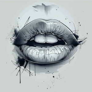 lips-in-motion – tattoo design ideas free ai generated – realism-emotional-depth – for-upper-back – Gallery: mouths-lips-inkby-ai