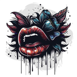 lips – tattoo design ideas free ai generated – realism-form-fidelity – for-calf – Gallery: mouths-lips-inkby-ai