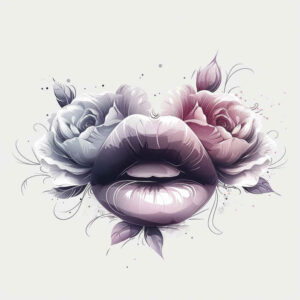 lips-minimalistic-tattoo – tattoo design ideas free ai generated – realism-high-fidelity – for-wrist – Gallery: mouths-lips-inkby-ai