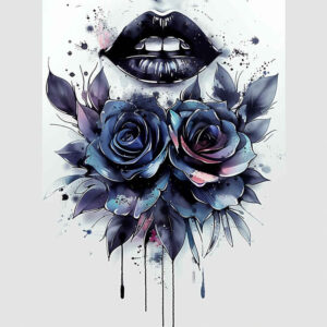 lips-romantic-tattoo – tattoo design ideas free ai generated – realism-full-detail – for-fingers – Gallery: mouths-lips-inkby-ai