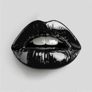 lips-with-dots-tattoo – tattoo design ideas free ai generated – neotraditional-artistic-shading – for-abdomen – Gallery: mouths-lips-inkby-ai