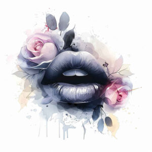 lips-with-light-tattoo – tattoo design ideas free ai generated – surrealism-unreal – for-shoulder – Gallery: mouths-lips-inkby-ai