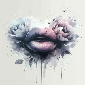 lips-with-ornament-tattoo – tattoo design ideas free ai generated – realism-gentle-shadow – for-hand – Gallery: mouths-lips-inkby-ai