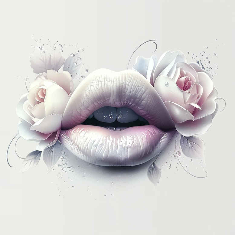lips-with-shadow-tattoo – tattoo design ideas free ai generated – realism-detail-accuracy – for-toe – Gallery: mouths-lips-inkby-ai