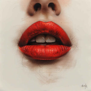 lips-with-symbol-tattoo – tattoo design ideas free ai generated – realism-realistic – for-full-back – Gallery: mouths-lips-inkby-ai