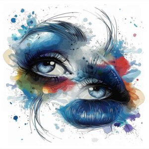 shaded-lips-tattoo – tattoo design ideas free ai generated – neotraditional-structured-design – for-back-of-neck – Gallery: mouths-lips-inkby-ai