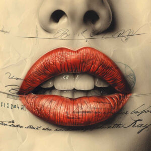 mouths-lips tattoo design ideas silent bold outline for biceps